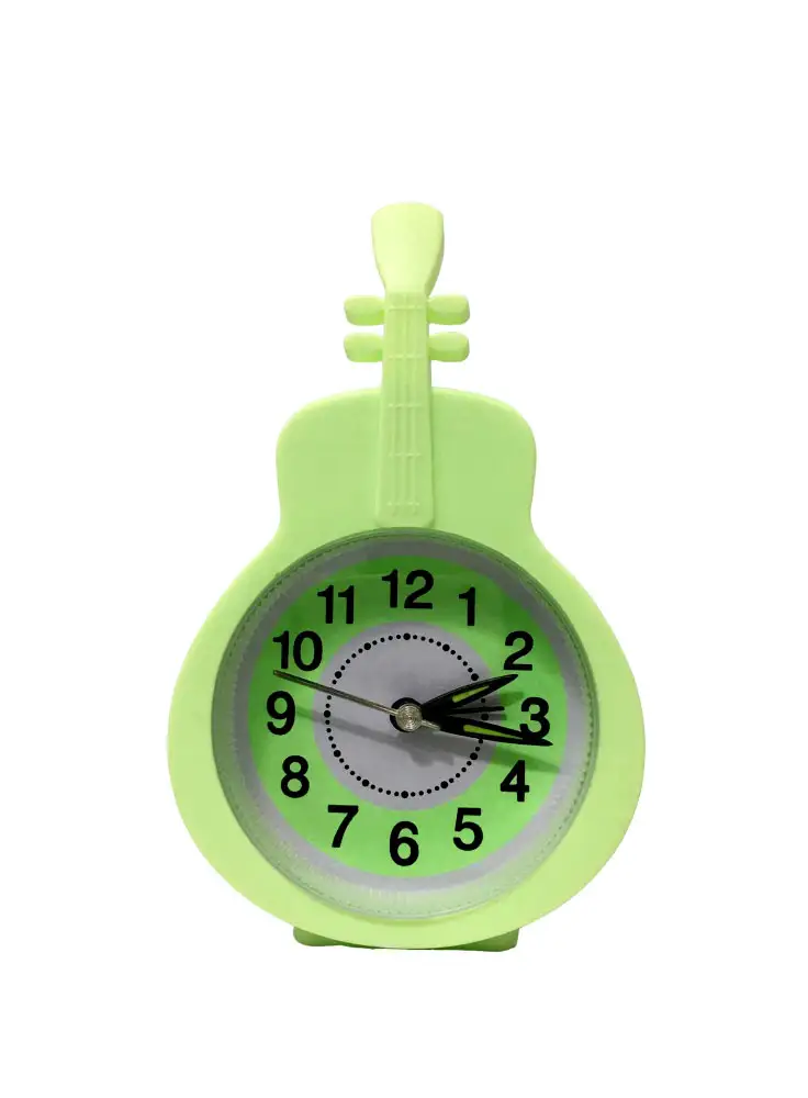 Mini Guitar-Shaped Desk Alarm Clock